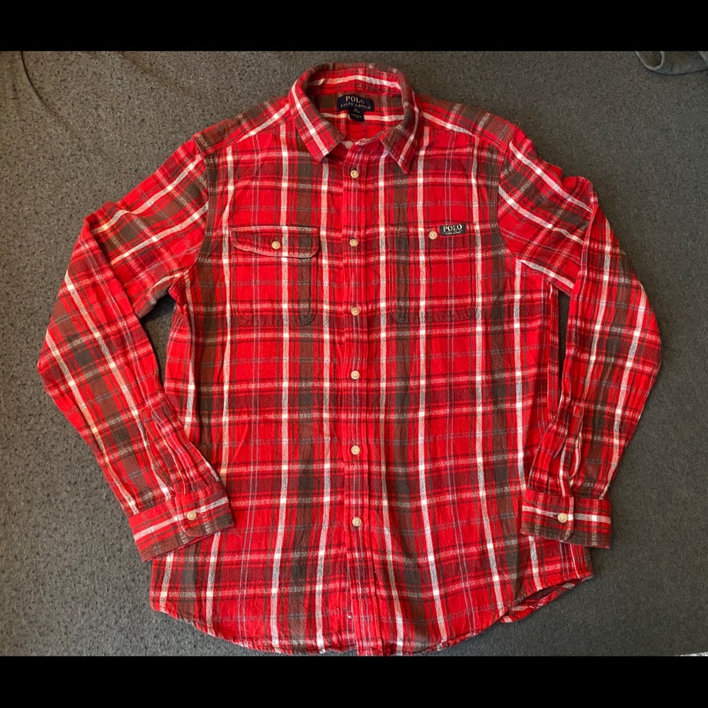 Polo Ralph Lauren Flannel Shirt Boys  XL 18-20